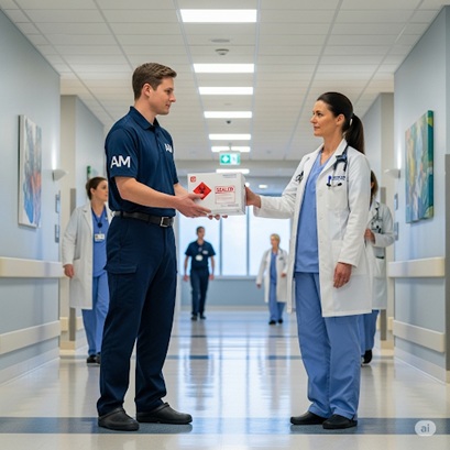 Entrega de equipo médico